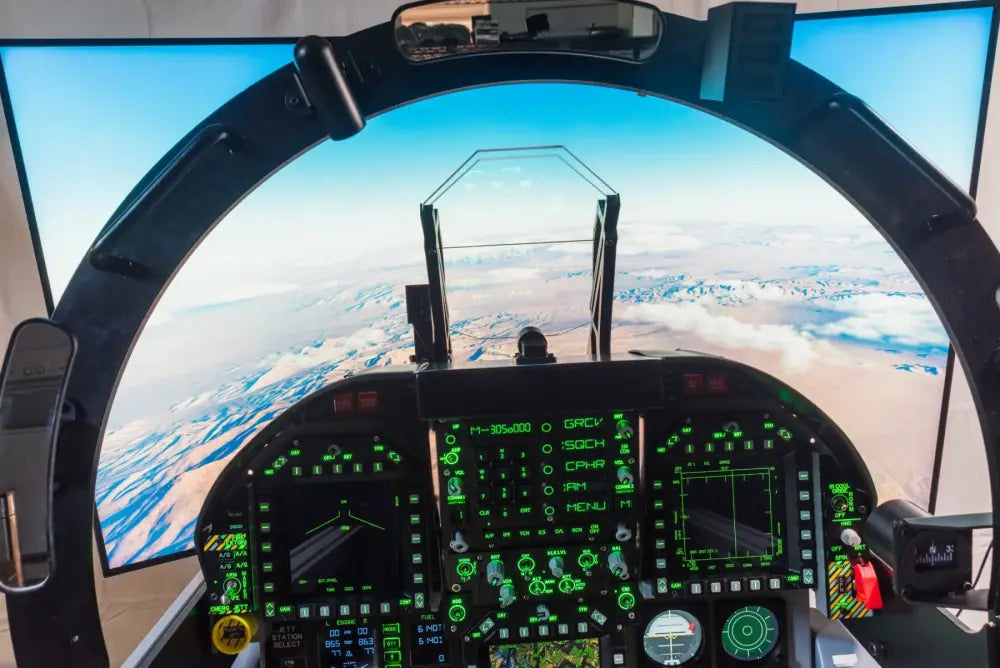 Dogfight Dynamics cockpit in flight