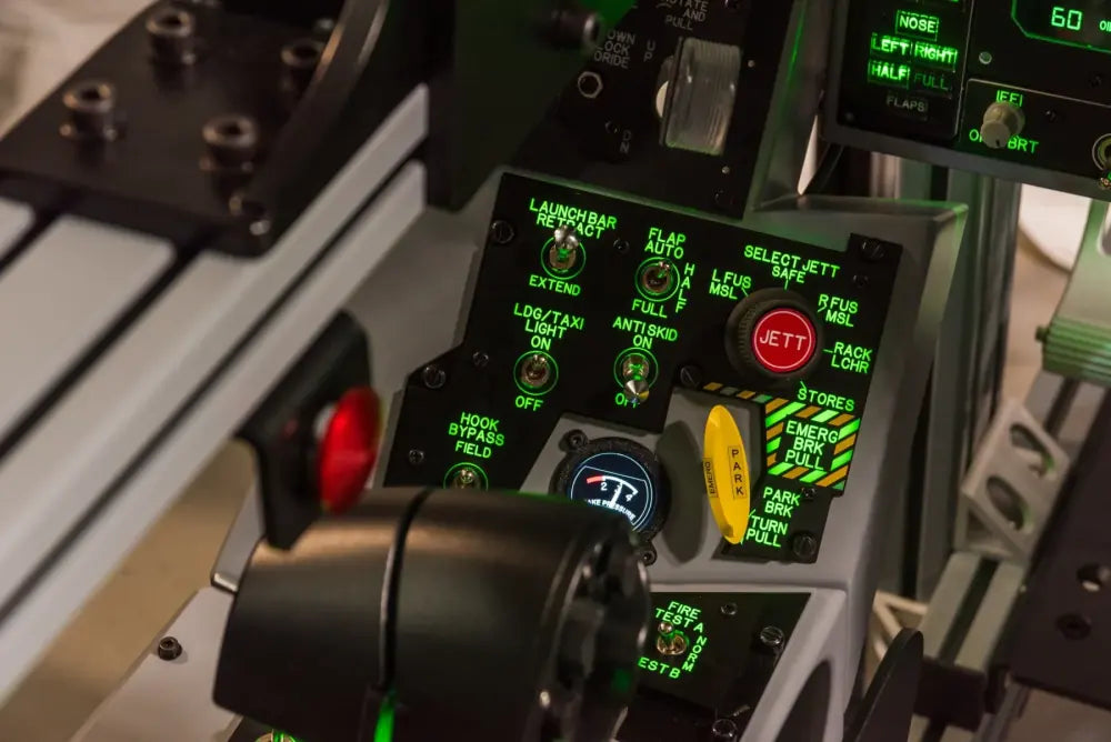 Illuminated Dogfight Dynamics cockpit controls
