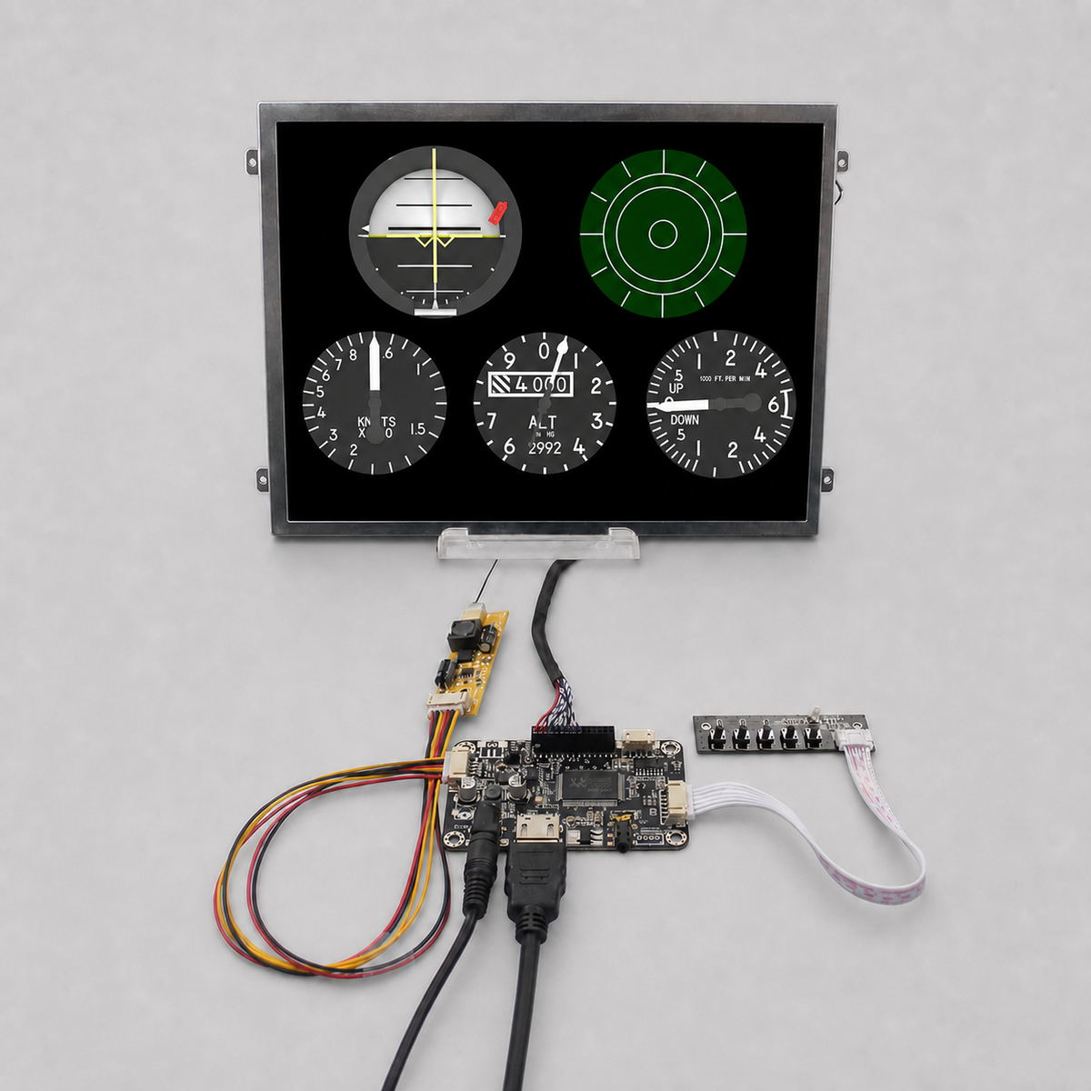 Dogfight Dynamics F/A-18C five-instrument display kit