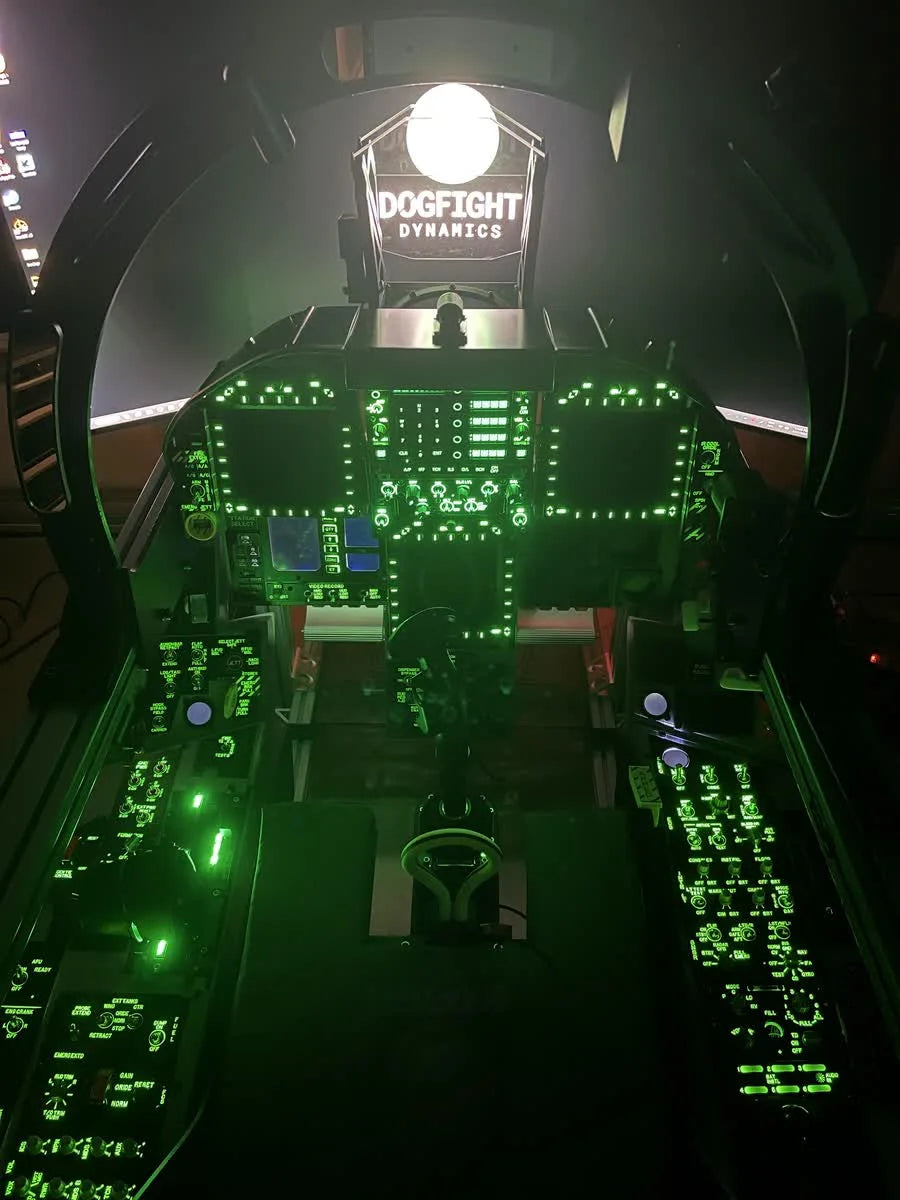 Illuminated Dogfight Dynamics cockpit panels