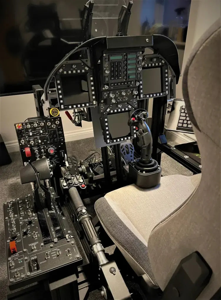 Customer-installed Dogfight Dynamics F/A-18C cockpit, view 3
